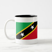 Vlag Saint Kitts en Nevis Tweekleurige Koffiemok (Links)