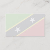 Vlag Saint Kitts en Nevis Visitekaartje (Achterkant)
