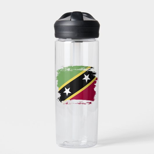 vlag Saint Kitts en Nevis Waterfles (Voorkant)
