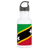 Vlag Saint Kitts en Nevis Waterfles (Voorkant)