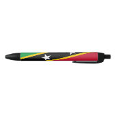 Vlag Saint Kitts en Nevis Zwarte Inkt Pen (Bodem)