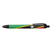 Vlag Saint Kitts en Nevis Zwarte Inkt Pen (Bovenkant)
