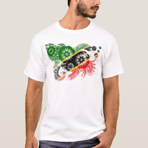 Vlag Saint Kitts Nevis T-shirt