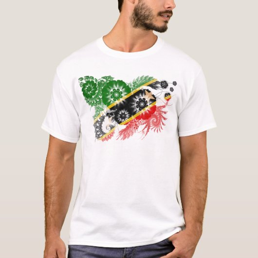 Vlag Saint Kitts Nevis T-shirt (Voorkant)