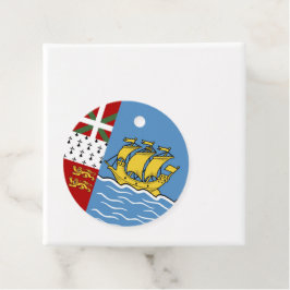 Vlag Saint-Pierre en Miquelon Bedankjes Labels
