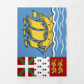 Vlag Saint-Pierre en Miquelon Drieluik Kaart (Cover)