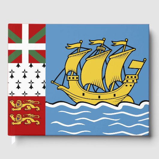 Vlag Saint-Pierre en Miquelon Gastenboek (Voorkant)