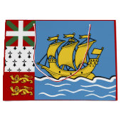 Vlag Saint-Pierre en Miquelon Groot Cadeauzakje (Voorkant)