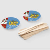 Vlag Saint-Pierre en Miquelon Handwaaier (Niet-gemonteerd)