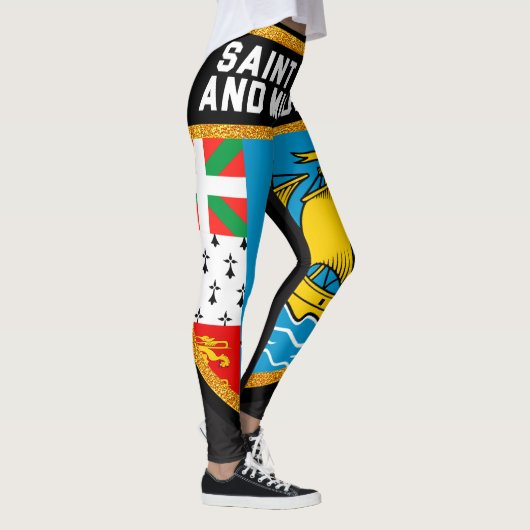 Vlag Saint-Pierre en Miquelon Leggings (Rechts)