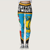 Vlag Saint-Pierre en Miquelon Leggings (Voorkant)