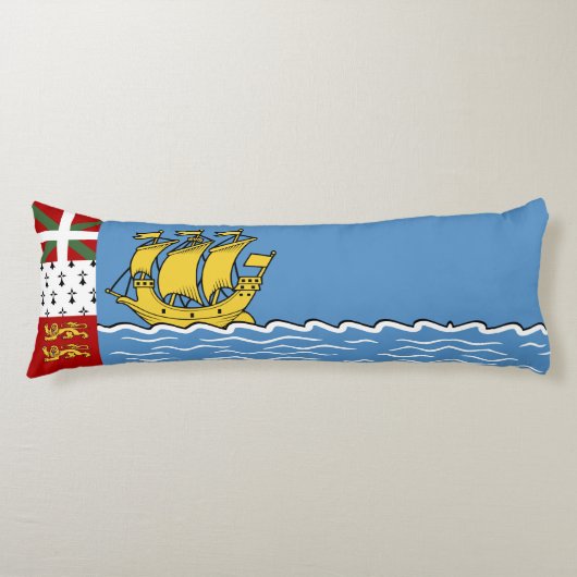 Vlag Saint-Pierre en Miquelon Lichaamskussen (Voorkant)
