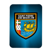 Vlag Saint-Pierre en Miquelon Magneet (Verticaal)