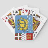 Vlag Saint-Pierre en Miquelon Pokerkaarten (Achterkant)