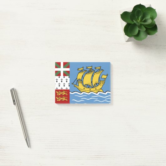 Vlag Saint-Pierre en Miquelon Post-it® Notes (Kantoor)