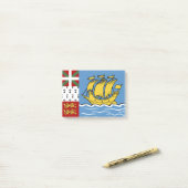 Vlag Saint-Pierre en Miquelon Post-it® Notes (Op bureau)