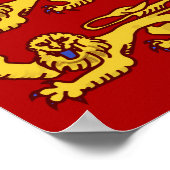 Vlag Saint-Pierre en Miquelon Poster (Hoek)