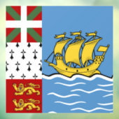 Vlag Saint-Pierre en Miquelon Raamsticker (Vel 3)
