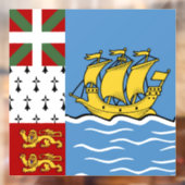 Vlag Saint-Pierre en Miquelon Raamsticker (Vel 2)