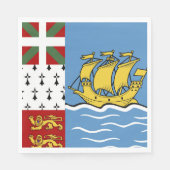 Vlag Saint-Pierre en Miquelon Servet (Voorkant)