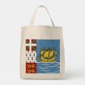 Vlag Saint-Pierre en Miquelon Tote Bag (Achterkant)