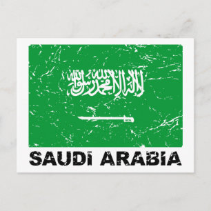  vlag Saudia Arabië Briefkaart