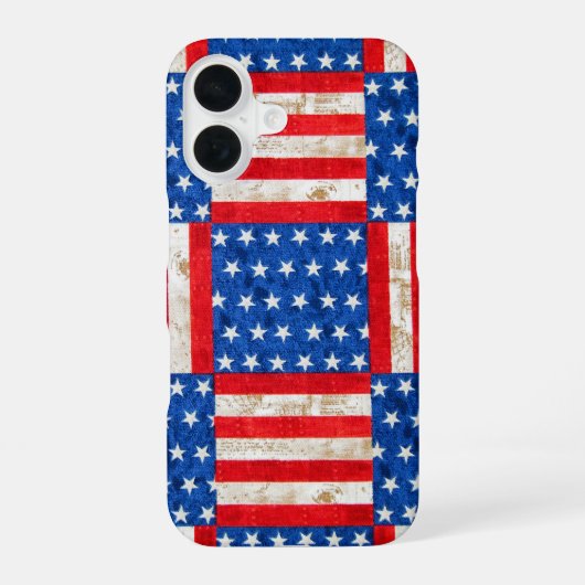 Vlag Schachbrett iPhone 16 Hoesje (Achterkant)