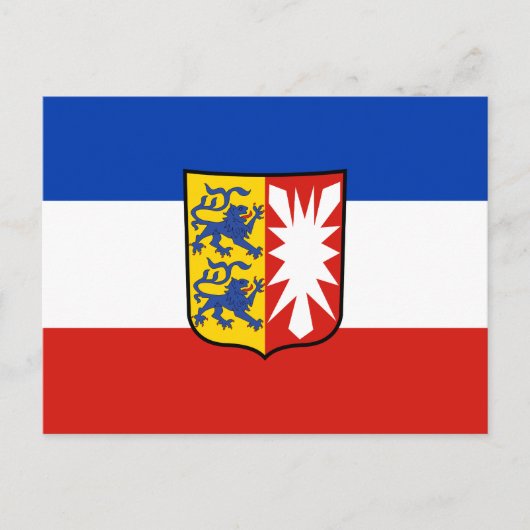 Vlag Schleswig-Holstein Briefkaart (Voorkant)