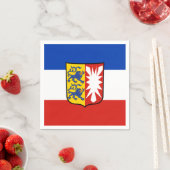 Vlag Schleswig-Holstein Paper Napkins Servet (Insitu)