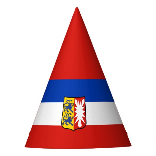 Vlag Schleswig-Holstein Pet Feesthoedjes (Voorkant)