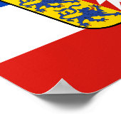 Vlag Schleswig-Holstein Poster (Hoek)