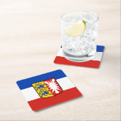 Vlag Schleswig-Holstein Square Paper Onderzetter (Insitu)
