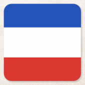 Vlag Schleswig-Holstein Square Paper Onderzetter (Voorkant)