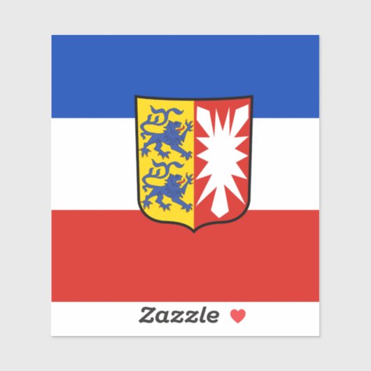 Vlag Schleswig-Holstein Vinyl Sticker (Vel)