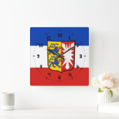 Vlag Schleswig-Holstein Wandklok (Huis)