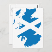 vlag Schotland Briefkaart (Voorkant / Achterkant)