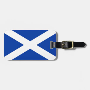 Vlag Schotland Saltire - Afbeelding van hoge kwali Bagagelabel
