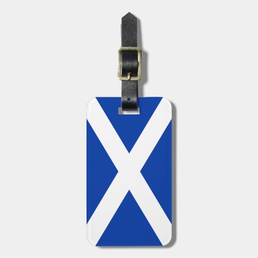 Vlag Schotland Saltire - Afbeelding van hoge kwali Bagagelabel (Voorkant verticaal)