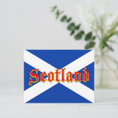Vlag Schotland Saltire - Afbeelding van hoge kwali Briefkaart (Staand voorkant)