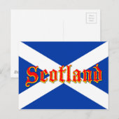 Vlag Schotland Saltire - Afbeelding van hoge kwali Briefkaart (Voorkant / Achterkant)