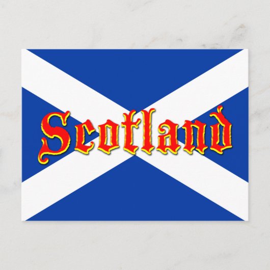 Vlag Schotland Saltire - Afbeelding van hoge kwali Briefkaart (Voorkant)