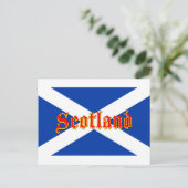 Vlag Schotland Saltire - Afbeelding van hoge kwali Briefkaart (Staand voorkant)