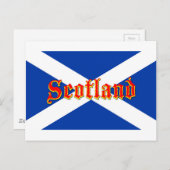 Vlag Schotland Saltire - Afbeelding van hoge kwali Briefkaart (Voorkant / Achterkant)