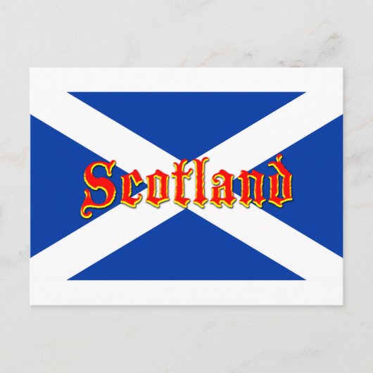 Vlag Schotland Saltire - Afbeelding van hoge kwali Briefkaart (Voorkant)