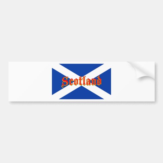 Vlag Schotland Saltire - Afbeelding van hoge kwali Bumpersticker (Voorkant)