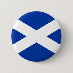 Vlag Schotland Saltire - Afbeelding van hoge kwali Ronde Button 5,7 Cm