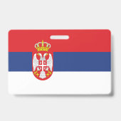 vlag Servië Badge (Achterkant)