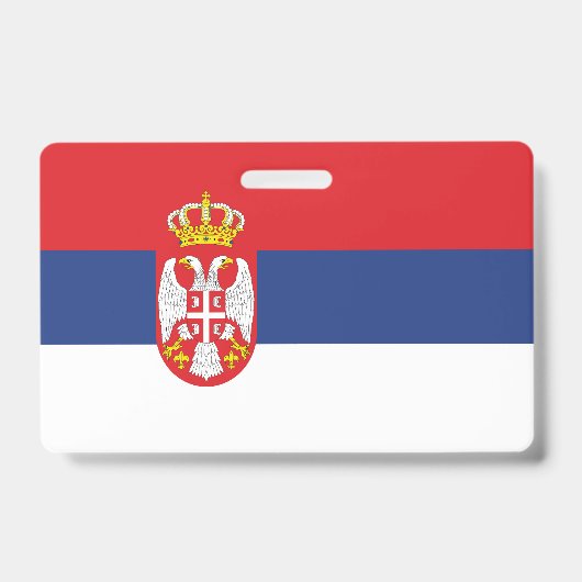 vlag Servië Badge (Voorzijde)
