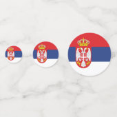 vlag Servië Confetti (Voorkanten)