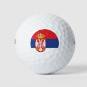 vlag Servië Golfballen (Voorkant)